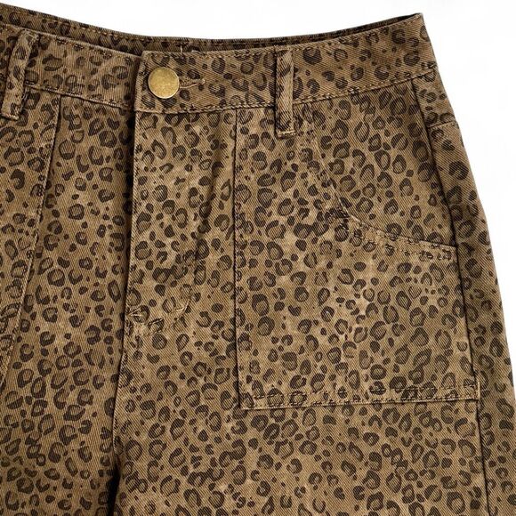 Altar'd State Nash Cheetah Animal Print Wide Leg Pants S Boho High Waist - Picture 7 of 9